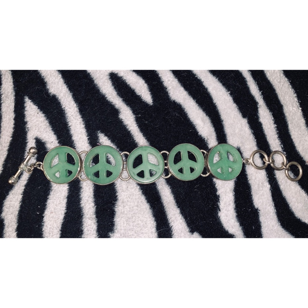Charles Albert peace sign bracelet